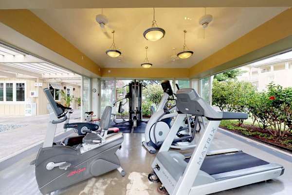 Stay active in the resort fitness center
