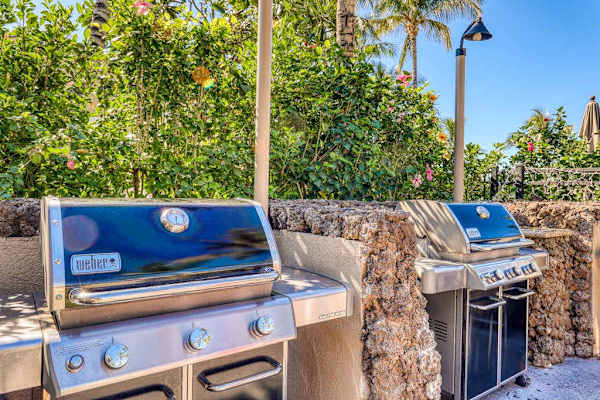 BBQ grill ready for outdoor dining