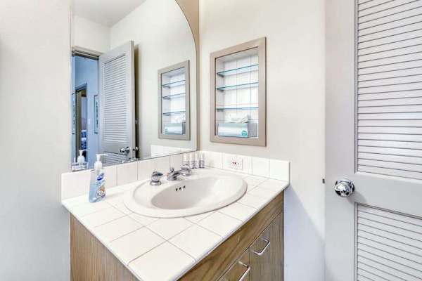 Fresh Bathroom With Stylish Vanity