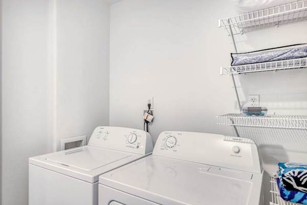  In-unit laundry for added convenience