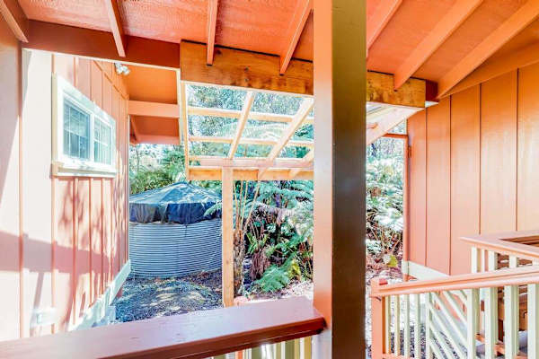Private Lanai Entrance With Tropical Charm