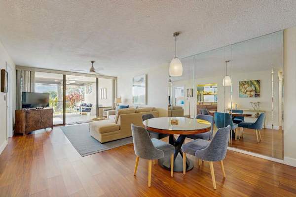 An elegant dining area that opens beautifully into the main living space, perfect for family dinners or game nights