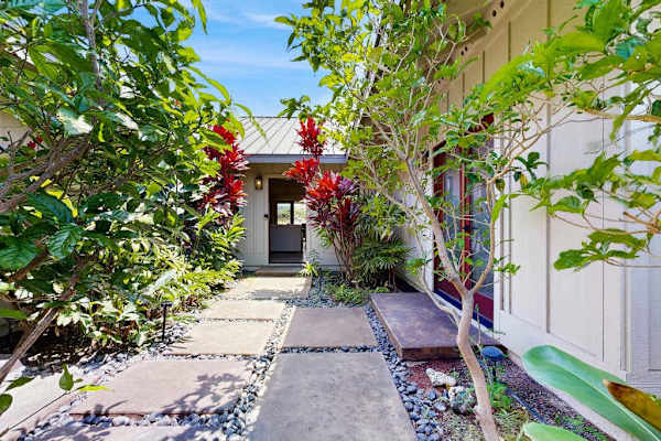 Lush Garden Entry To Your Retreat