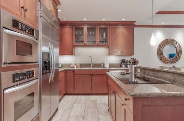Modern kitchen with premium appliances