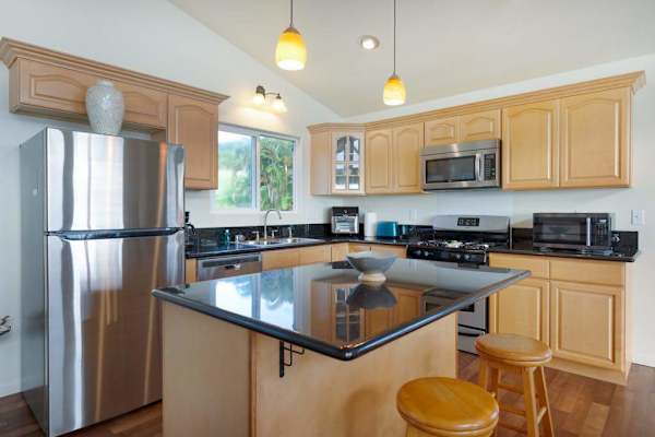 Spacious Kitchen With Center Island