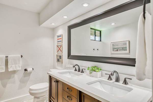 Spa Inspired Bathroom With Double Vanity