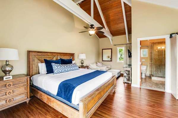 Full Guest Suite with Vaulted Ceilings & En-Suite Access