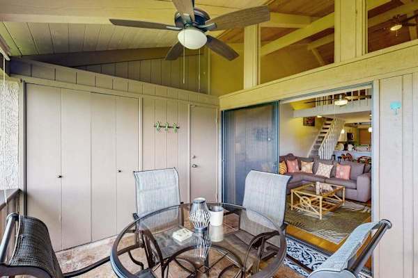 Covered Outdoor Dining With Golf Course Views