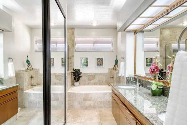 Luxury Spa Bathroom With Soaking Tub