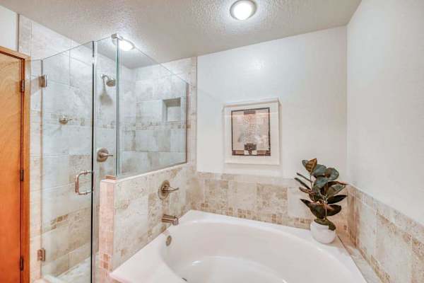 Walk In Shower And Relaxing Soaking Tub