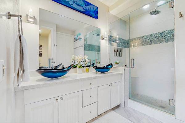 Spa-Style Bathroom With Double Vanity