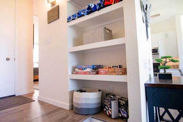 Built In Storage For A Clutter Free Stay