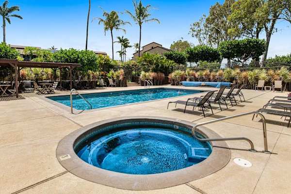 Unwind in the relaxing hot tub