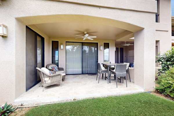 Private Lanai Surrounded By Tropical Greenery