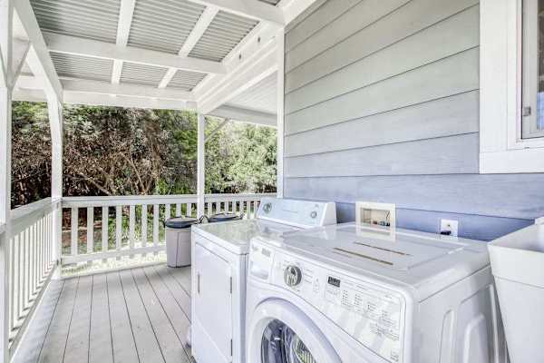 Convenient Covered Laundry Area For Extended Stays