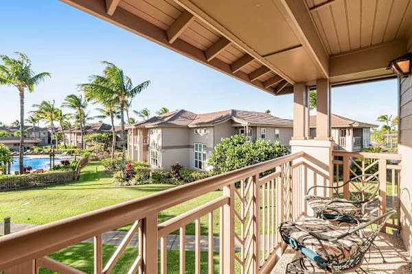 Lovely views of the Waikoloa Colony Villas Resort from your private lanai.