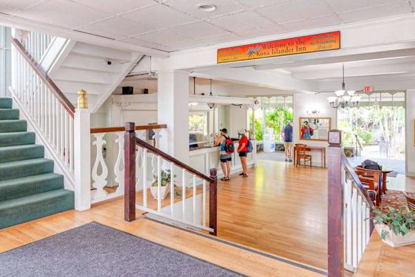 Inviting resort lobby entrance