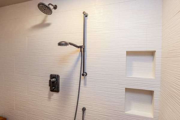 Refreshing Guest Bathroom With Walk-In Shower