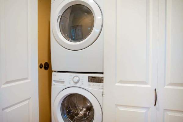 In-unit washer and dryer for added convenience