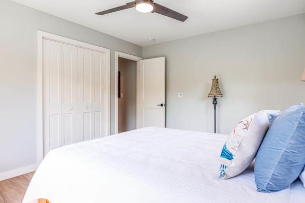 The Oasis Room with Ample Closet Storage & Plush Bedding