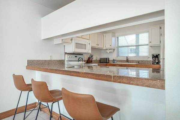 Open Kitchen With Bar Seating