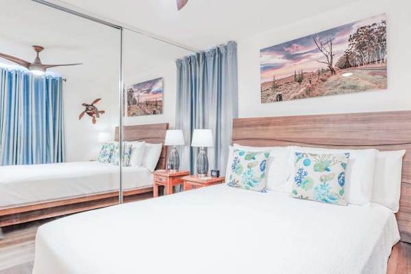 Spacious Bedroom With Relaxing Coastal Decor