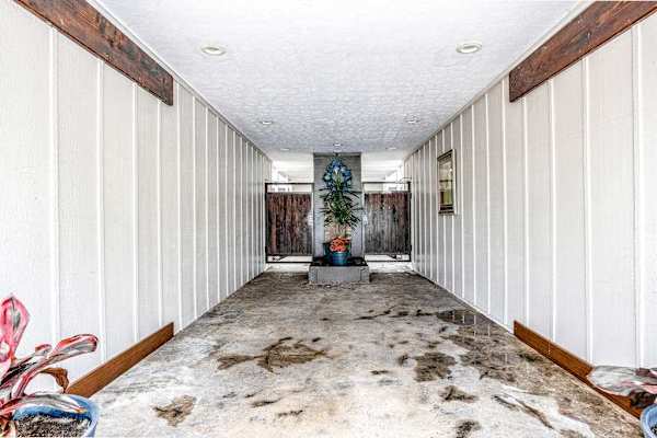 Private Covered Parking Entrance