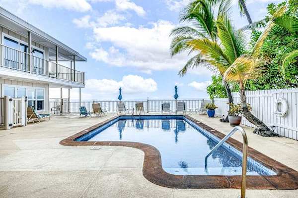 Sparkling Pool Just Steps Away