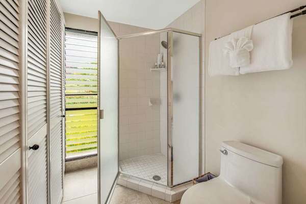 Fresh Bathroom With Walk-In Shower