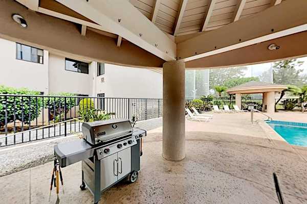 Poolside Barbecue Pavilion For Outdoor Feasts