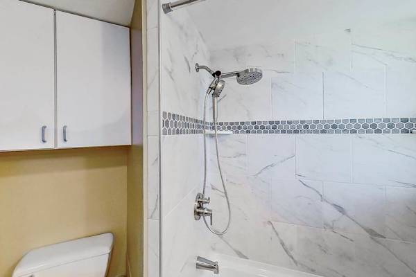 Modern Bathroom With Walk In Shower