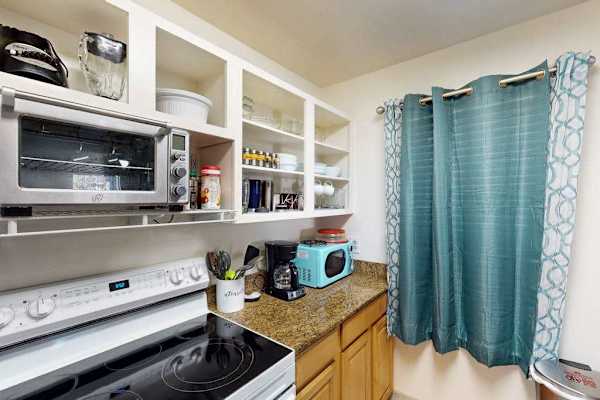 Well-equipped kitchen with modern appliances
