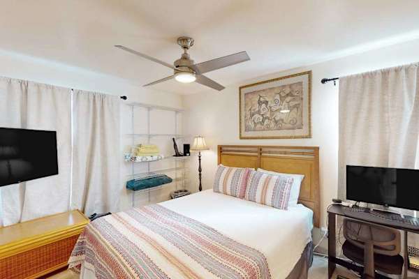 Comfortable master bedroom for restful nights
