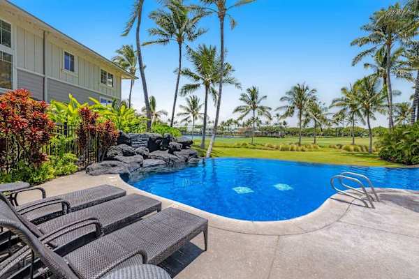 Relaxing Poolside Lounge Area