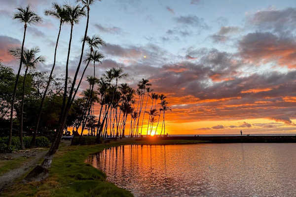 Sunset Reflections Over Paradise