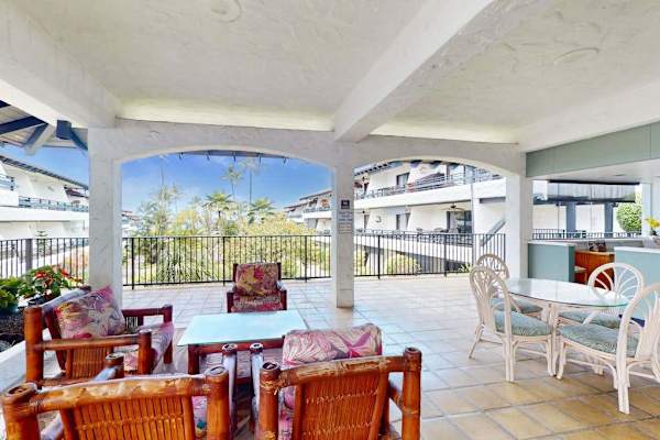 Covered Balcony Seating Area