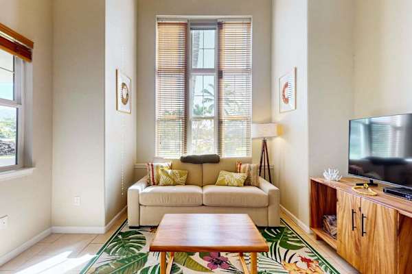 Soaring Ceilings And Sunlit Open-Concept Living Lounge