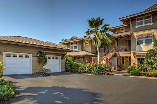 Attached Garages and Guest Parking Area