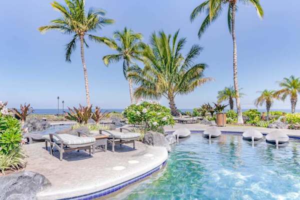 Resort-Style Swimming Pool & Sun Deck with Coastal Views