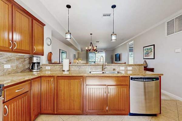 Fully equipped kitchen with generous counter space