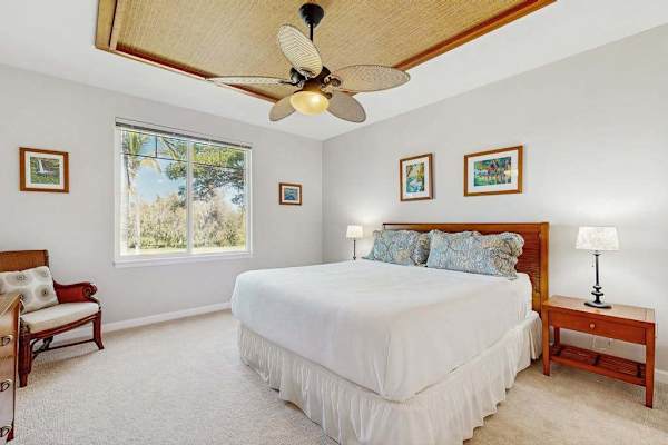 Spacious primary bedroom for restful nights