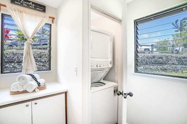 Convenient Laundry Nook For Longer Stays