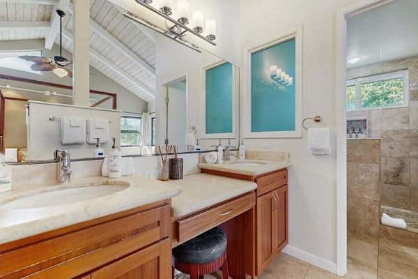 Spa Inspired Bathroom With Double Vanity