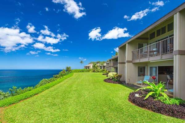 Expansive Oceanfront Lawn To Explore