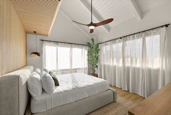 Bedroom filled with natural light