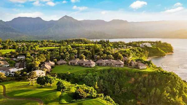 Stunning aerial view of the tropical coastline