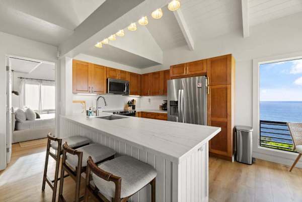 Fully equipped kitchen with everything you need for an extended stay