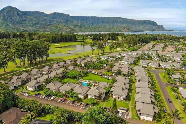 Aerial view of Sandpiper Resort 