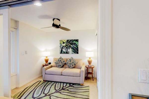 Inviting living room with easy access to outdoor spaces