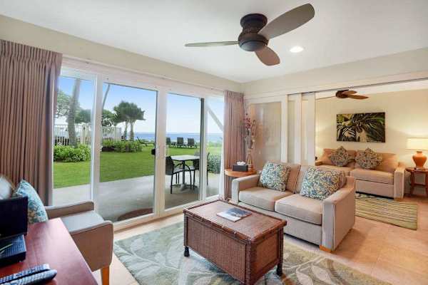 Comfortable living room with plenty of space to gather